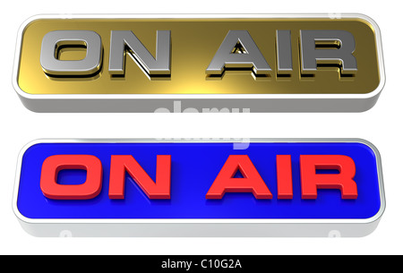 « On Air » signe Banque D'Images