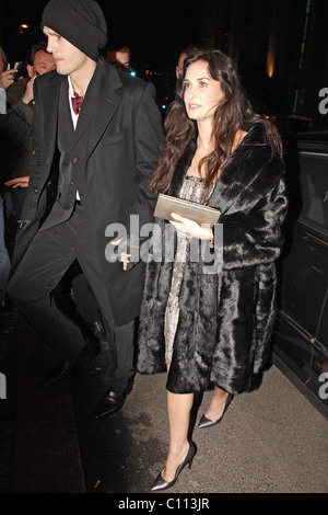 Demi Moore, Ashton Kutcher arrivant à Borchardt restaurant Berlin, Allemagne - 11.02.09 ** ** Banque D'Images