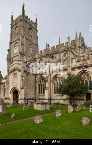 Eglise St Mary, Steeple Ashton, Somerset, style perpendiculaire. Banque D'Images