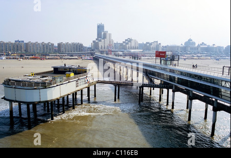 Pier, station balnéaire de Scheveningen, à La Haye, Hollande méridionale, Pays-Bas, Europe Banque D'Images