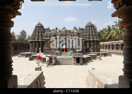 Kesava Temple, Temple Keshava, style Hoysala, Somnathpur, Somanathapura, Karnataka, Inde du Sud, Inde, Asie du Sud, Asie Banque D'Images