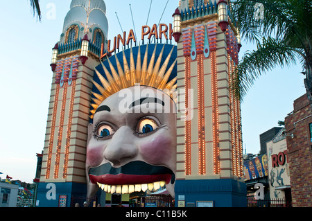 Entrée de Luna Park, Sydney, Australie Banque D'Images