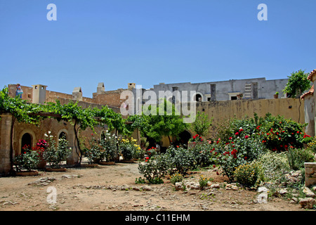 Monastère d'Arkadi, Moni Arkadi, Monument National, Crète, Grèce, Europe Banque D'Images