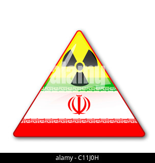 Image symbolique, conflit qui oppose l'Iran et l'Organisation des Nations Unies, la communauté internationale Banque D'Images