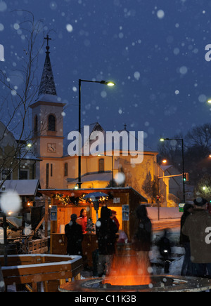 Fête de Noël à St Veit, Berndorf, Triestingtal, Basse Autriche, Autriche, Europe Banque D'Images