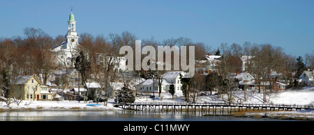 Wellfleet, panorama, Cape Cod, Massachusetts, hiver, Nouvelle-Angleterre, États-Unis Banque D'Images