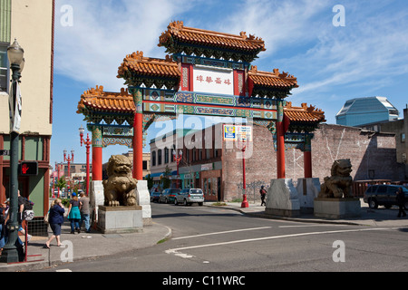 Embarquement au chinois W Burnside Street, China Town, Portland, Oregon, USA Banque D'Images