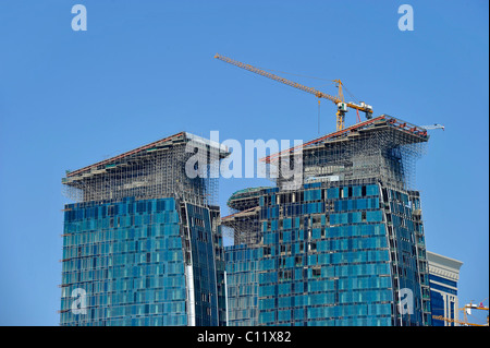 Boom de la construction dans l'émirat du Qatar, Doha, au Moyen-Orient, en Asie Banque D'Images