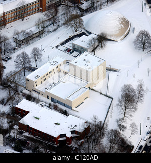 Vue aérienne, synagogue, planétarium, Bochum, Rhénanie du Nord-Westphalie, région de la Ruhr, Allemagne, Europe Banque D'Images