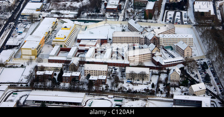 Vue aérienne, Justizvollzugsanstalt Kruemmede prison, Bochum, Rhénanie du Nord-Westphalie, région de la Ruhr, Allemagne, Europe Banque D'Images