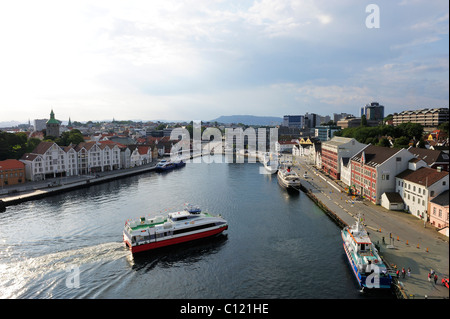 Port de Stavanger, Norvège, Scandinavie, dans le Nord de l'Europe Banque D'Images