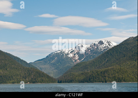 De l'Alaska. Walker Cove de Misty Fjords National Monument Wilderness Area, sud-est de l'Alaska. Banque D'Images