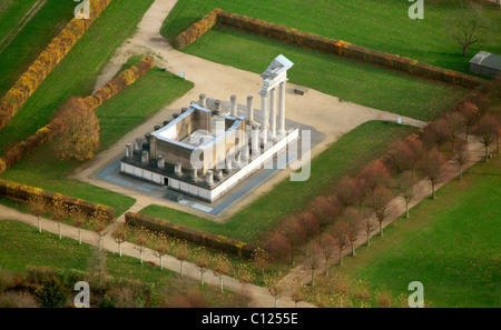 Vue aérienne, parc archéologique, Colonia Ulpia Traiana, musée romain, Xanten, région Niederrhein, Rhénanie du Nord-Westphalie Banque D'Images