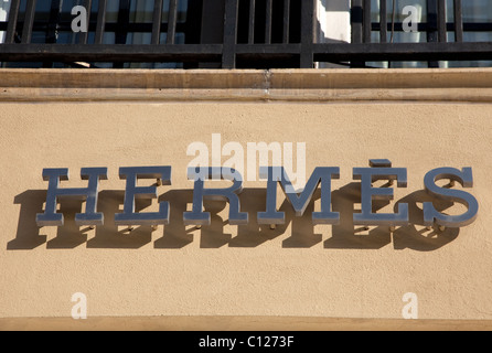 Inscrivez-vous sur boutique Hermes, Londres Banque D'Images