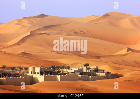 Anantara Qasr Al Sarab Resort, hôtel de luxe, hôtel du désert, dans le désert Rub Al Khali, quart vide, Abu Dhab Banque D'Images