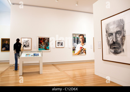 Intérieur de la National Portrait Gallery, Canberra, Australie Banque D'Images