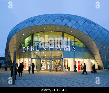 Magasin Debenhams en soir Banque D'Images