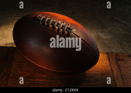 Close-up of rugby ball Banque D'Images