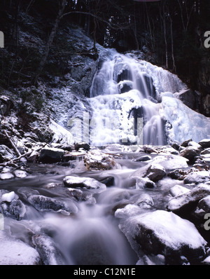 Cascade de glace, VT Banque D'Images