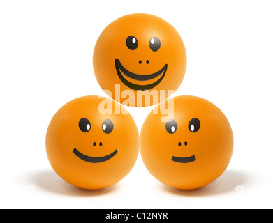 Boules de Smiley Banque D'Images