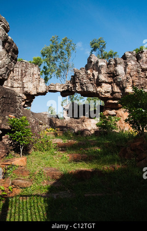 Arche naturelle, Silathoranam, Tirumala Hills, de l'Andhra Pradesh, Inde Banque D'Images