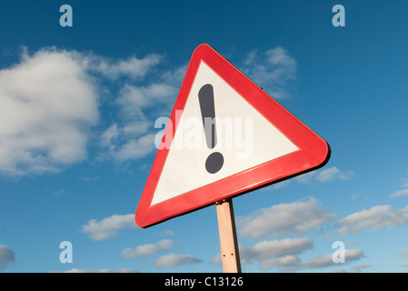 Attention road sign Banque D'Images