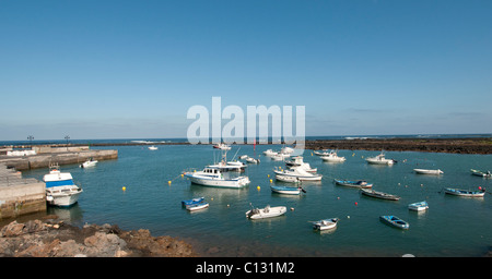 Lanzarote village Harbour Pêche Banque D'Images