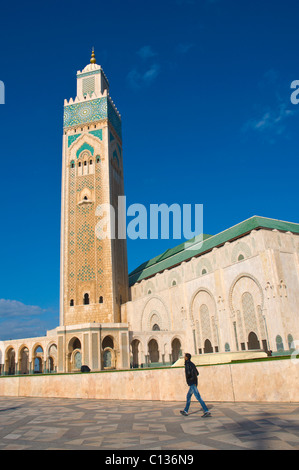 Mosquée Hassan II par Michel Pinseau 1993 Casablanca Maroc central en Afrique du Nord Banque D'Images