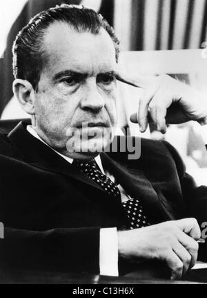 La présidence de Nixon. Le président des États-Unis Richard Nixon, vers les années 1970. Banque D'Images