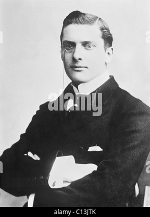 Vintage photo portrait circa 1900s de l'homme d'État britannique Sir (Joseph) Austen Chamberlain (1863 - 1937). Banque D'Images