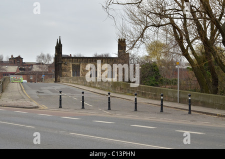Sur l'ancienne chapelle Chantry Wakefield Bridge. Banque D'Images