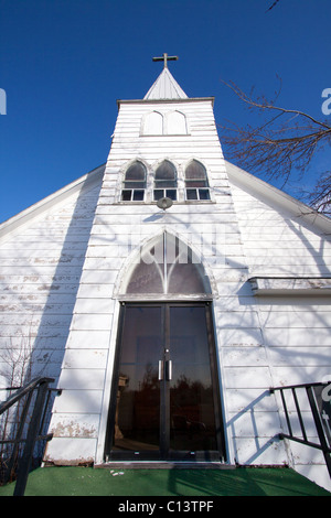 L'Église catholique à Eddyville, Nebraska, USA, 16/02/2011 Banque D'Images