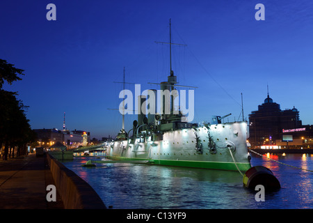 Croiseur Aurore, Saint Petersburg, Russie Banque D'Images