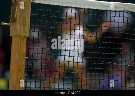 Gisela Dulko, l'Argentine, dans l'action au All England Lawn Tennis Championships, à Wimbledon, Londres, Angleterre. Banque D'Images