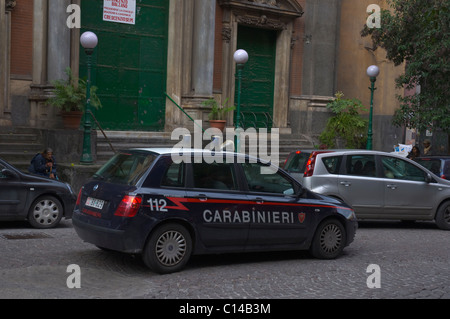 La police Carabinieri centre de Naples Campanie Italie Europe Banque D'Images