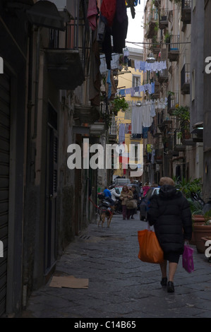 Lane Quartieri Spagnoli Naples Campanie Italie Europe district Banque D'Images