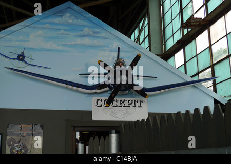 VINTAGE WW2 RÉPUBLIQUE CHASSE DOMAINE LONG ISLAND NEW YORK UNITED STATES OF AMERICA Banque D'Images