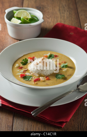 Soupe Mulligatawny. Plat Indien Anglo Banque D'Images