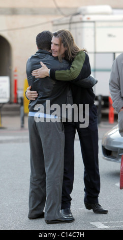 Fabio aka Fabio Lanzoni quitte Cafe Roma après avoir déjeuner avec des amis à Los Angeles, Californie - 24.01.09 Banque D'Images