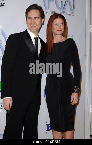 Debra Messing et Daniel Zelman La 20e édition du Gala des Prix de la Guilde des producteurs au Hollywood Palladium, Los Angeles - Arrivées Banque D'Images