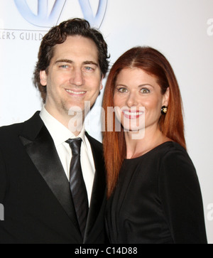 Daniel Zelman, Debra Messing 20e Congrès annuel de la Guilde des producteurs Awards tenue à l'Hollywood Palladium,Hollywood Californie - 24.01.09 Banque D'Images