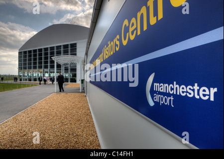 Visiteur piste Park et centre de la Concorde, l'aéroport de Manchester, Royaume-Uni Banque D'Images