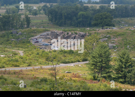 DEVIL'S DEN DE LITTLE ROUND TOP GETTYSBURG CALIFORNIA UNITED STATES OF AMERICA Banque D'Images