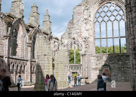 L'ABBAYE DE HOLYROOD EDINBURGH SCOTLAND UNITED KINGDOM Banque D'Images