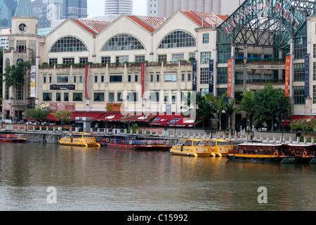 Riverside Point le long de la rivière Singapour, Singapour Banque D'Images
