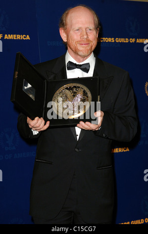 Ron Howard DGA Awards La 61e assemblée annuelle tenue à l'hôtel Hyatt Regency Century Plaza - Salle de Los Angeles, Californie - 31.01.09 Banque D'Images