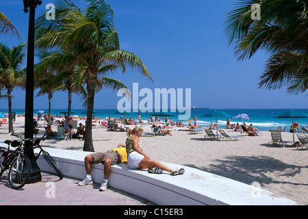 Beach, Fort Lauderdale, Florida, USA Banque D'Images