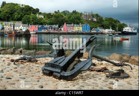 Une vue sur le port de Tobermory sur l'île de Mull Banque D'Images