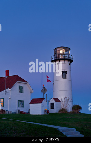 La lumière et de la garde côtière de Chatham, Chatham, cape cod, ma Banque D'Images