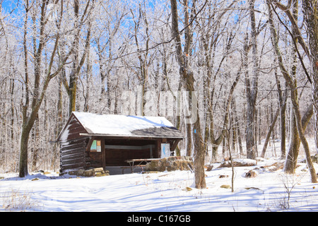 Hightop Abris, sentier des Appalaches, le Parc National Shenandoah, en Virginie, USA Banque D'Images